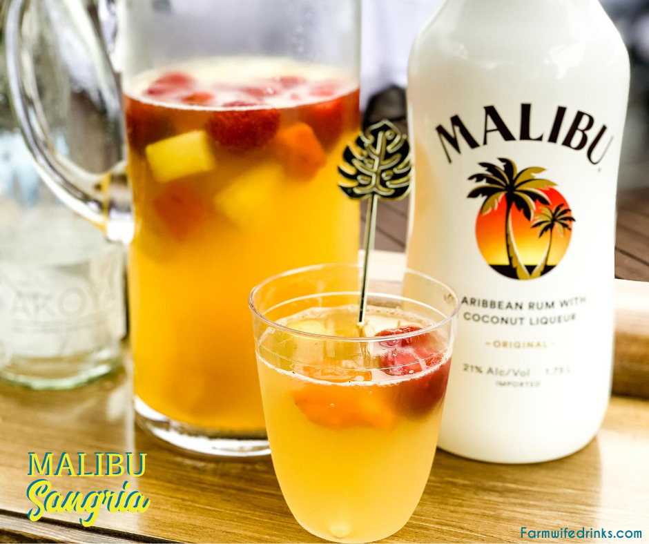 Malibu Sangria The Farmwife Drinks