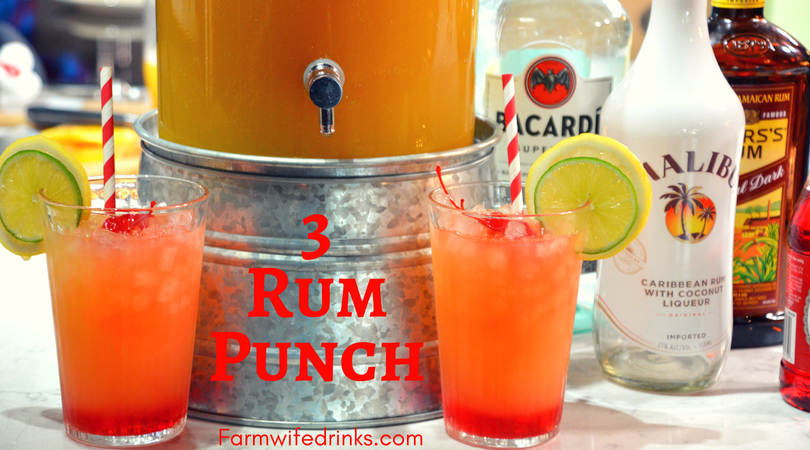 Pineapple Fruit Punch + Rum Punch Recipe!