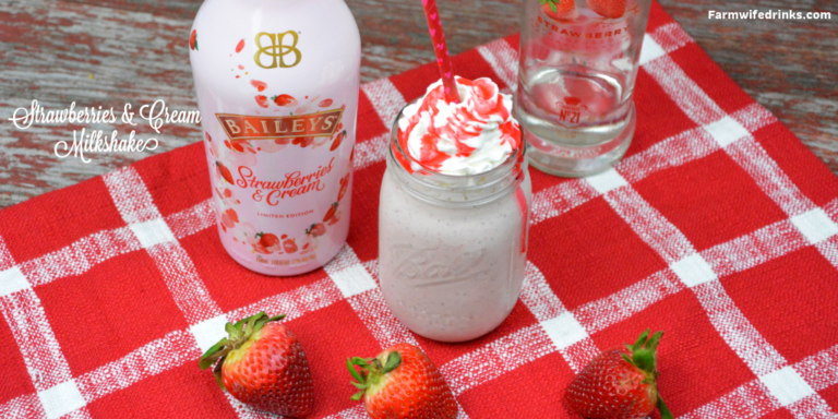 How To Make A Baileys Strawberry And Cream Milkshake Recipe 