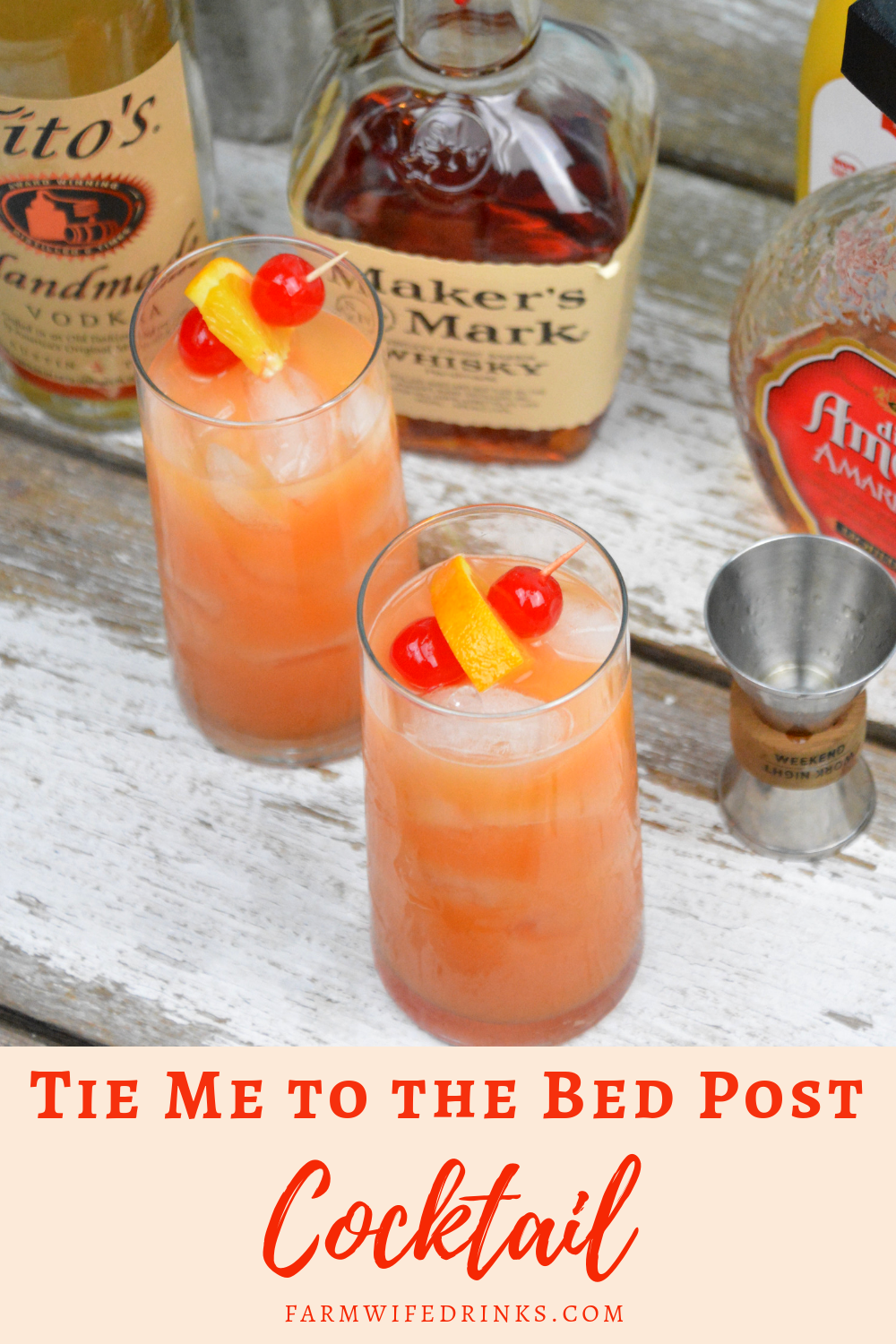 Tie Me to the Bedpost Cocktail - The Farmwife Drinks