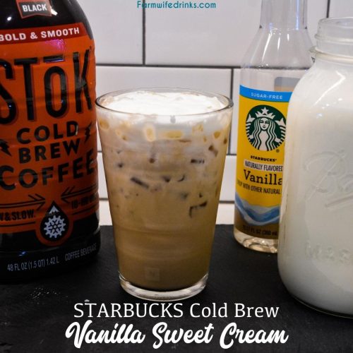 Vanilla Sweet Cream Cold Brew (Starbucks Copycat) - Our Love Language is  Food