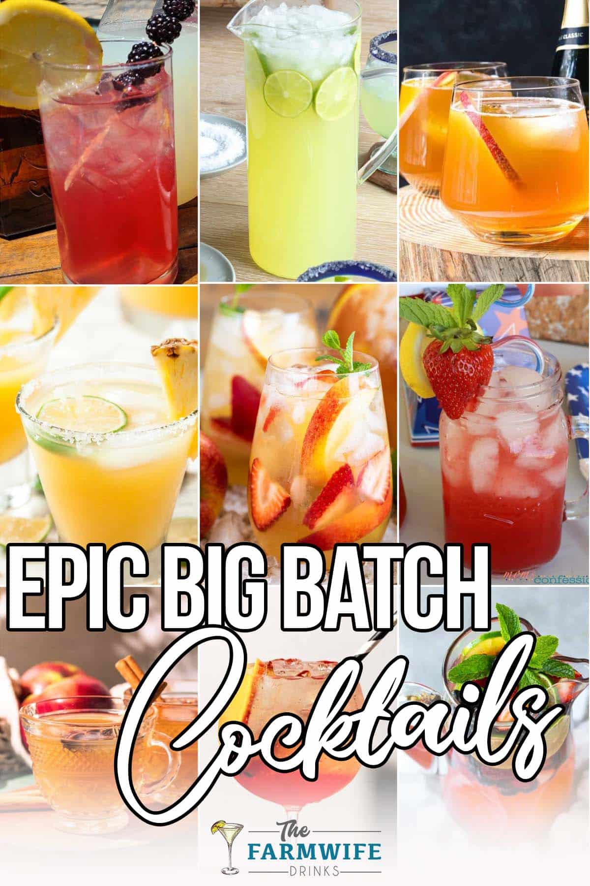 7 Big Batch Cocktail Recipes for a Crowd  Batch cocktail recipe, Cocktail  recipes for a crowd, Batch cocktails
